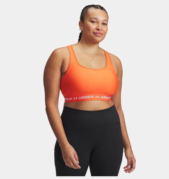 Kırmızı Kadın UA Crossback Mid Spor Sütyeni