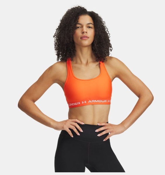 Kırmızı Kadın UA Crossback Mid Spor Sütyeni