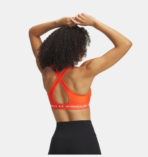 Kırmızı Kadın UA Crossback Mid Spor Sütyeni