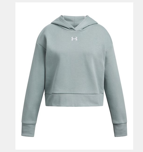 Yeşil Çocuk UA Rival Fleece Kapüşonlu Üst