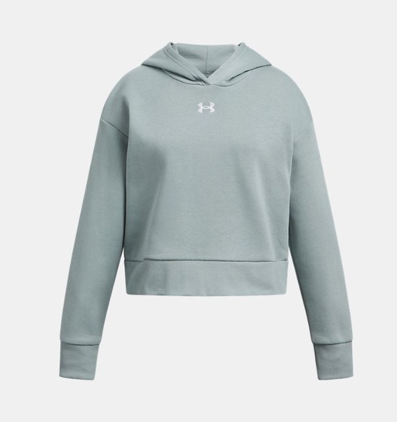 Yeşil Çocuk UA Rival Fleece Kapüşonlu Üst