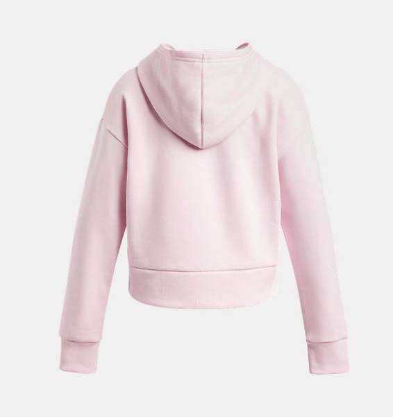Pembe Çocuk UA Rival Fleece Kapüşonlu Üst