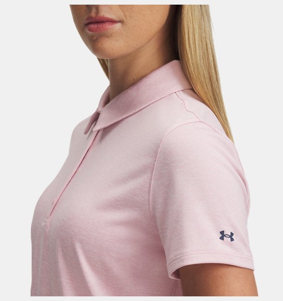 Pembe Kadın UA Playoff Kısa Kollu Polo T-shirt