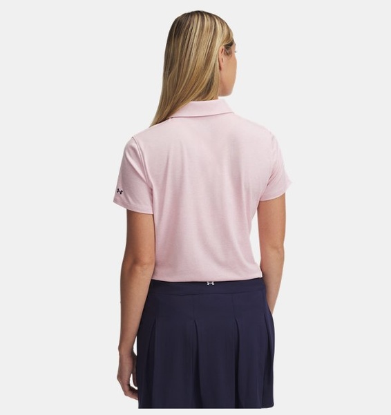 Pembe Kadın UA Playoff Kısa Kollu Polo T-shirt