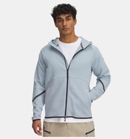 Erkek UA Unstoppable Fleece Grid Tam Fermuarlı Sweatshirt