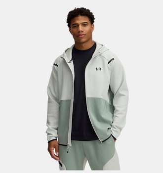 Erkek UA Unstoppable Fleece Tam Fermuarlı HD EU Sweatshirt