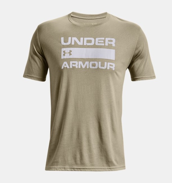 Haki Erkek UA Team Issue Wordmark Kısa Kollu T-shirt