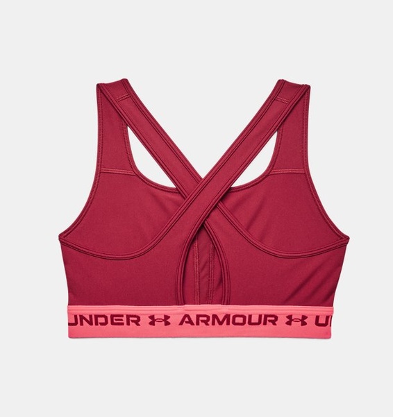 Bordo Kadın UA Crossback Mid Spor Sütyeni