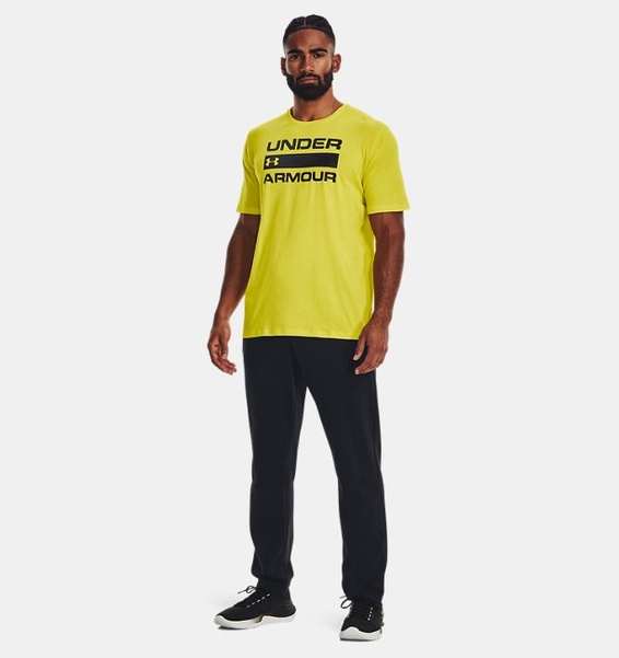 Sarı Erkek UA Team Issue Wordmark Kısa Kollu T-shirt