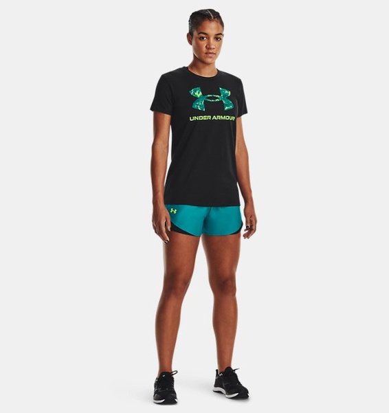 Siyah Kadın UA Sportstyle Graphic Kısa Kollu T-shirt