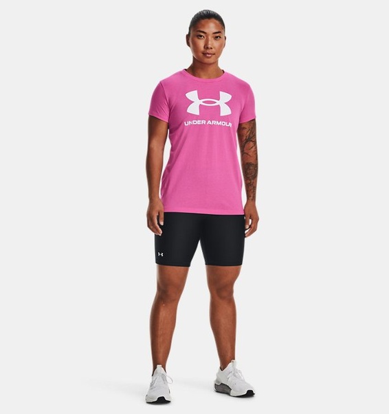 Pembe Kadın UA Sportstyle Graphic Kısa Kollu T-shirt