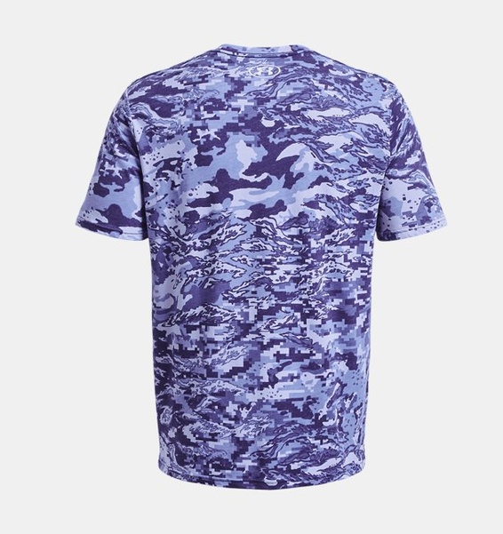 Mavi Erkek UA ABC Camo Kısa Kollu T-shirt