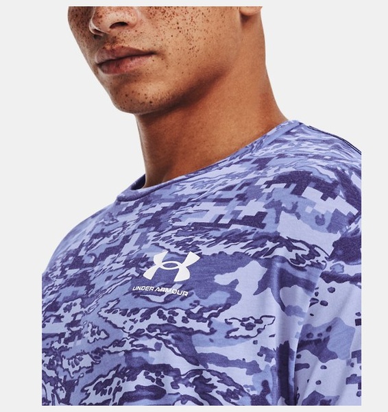 Mavi Erkek UA ABC Camo Kısa Kollu T-shirt