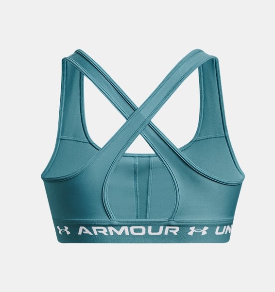 Mavi Kadın UA Crossback Mid Spor Sütyeni