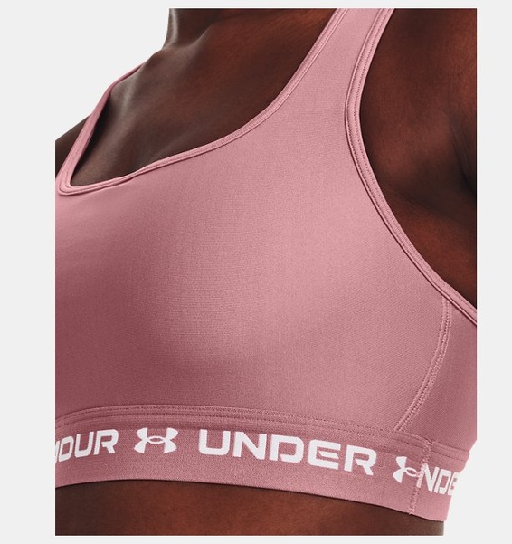Pembe Kadın UA Crossback Mid Spor Sütyeni