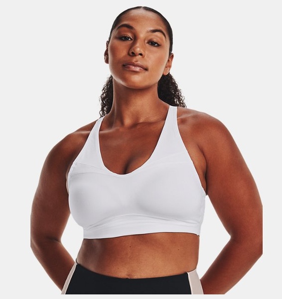 Beyaz Kadın UA SmartForm Evolution Mid Spor Sütyeni