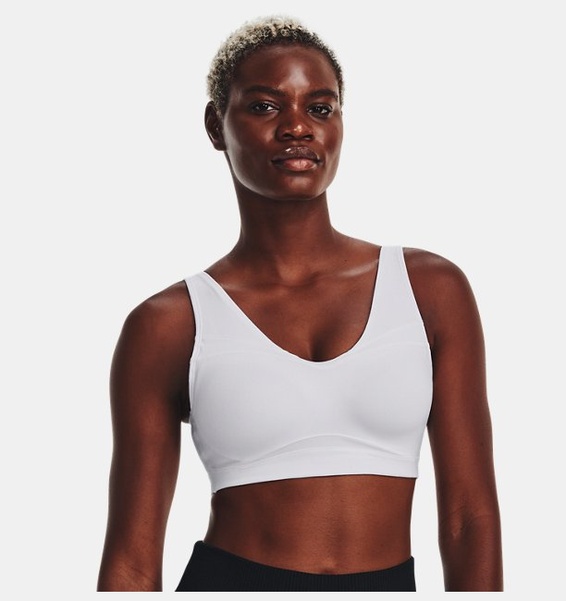 Beyaz Kadın UA SmartForm Evolution Mid Spor Sütyeni