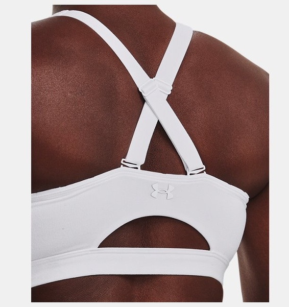 Beyaz Kadın UA SmartForm Evolution Mid Spor Sütyeni