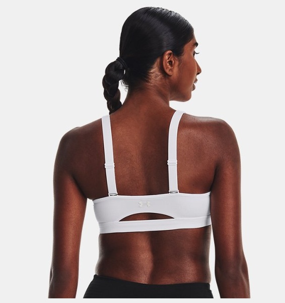 Beyaz Kadın UA SmartForm Evolution Mid Spor Sütyeni