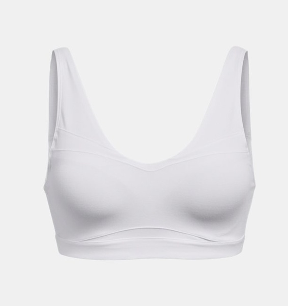 Beyaz Kadın UA SmartForm Evolution Mid Spor Sütyeni