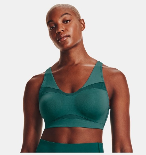 Yeşil Kadın UA SmartForm Evolution Mid Spor Sütyeni