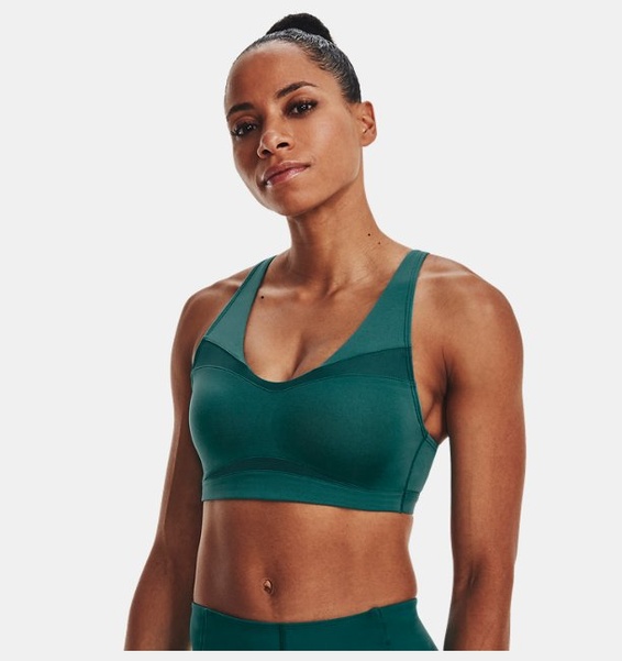 Yeşil Kadın UA SmartForm Evolution Mid Spor Sütyeni