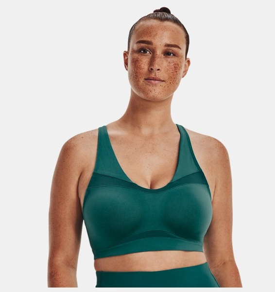 Yeşil Kadın UA SmartForm Evolution Mid Spor Sütyeni