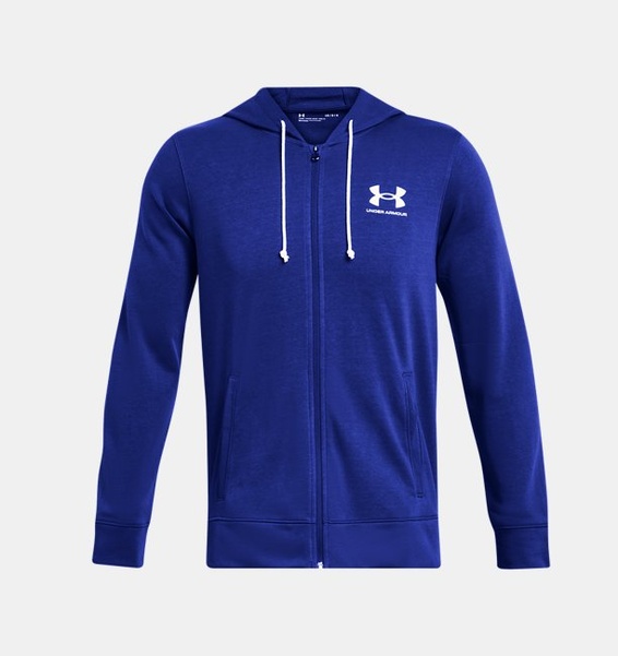 Mavi Erkek UA Rival Terry LC Tam Fermuarlı Sweatshirt