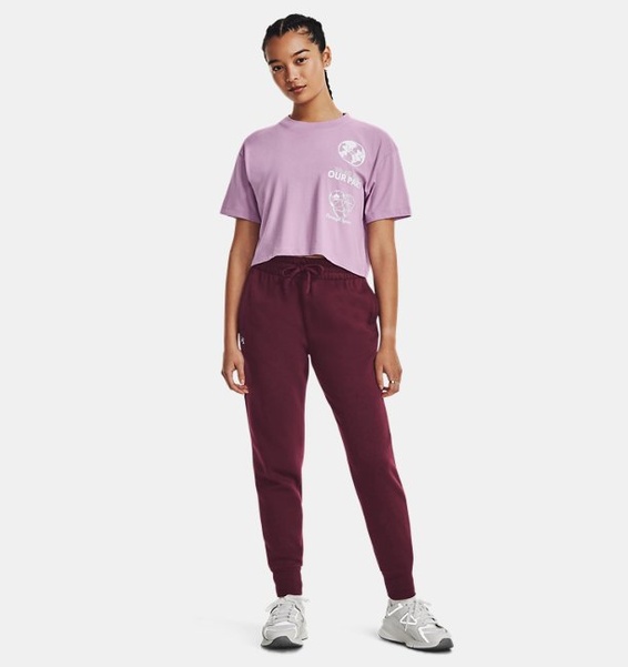 Bordo Kadın UA Rival Fleece Eşofman Altı