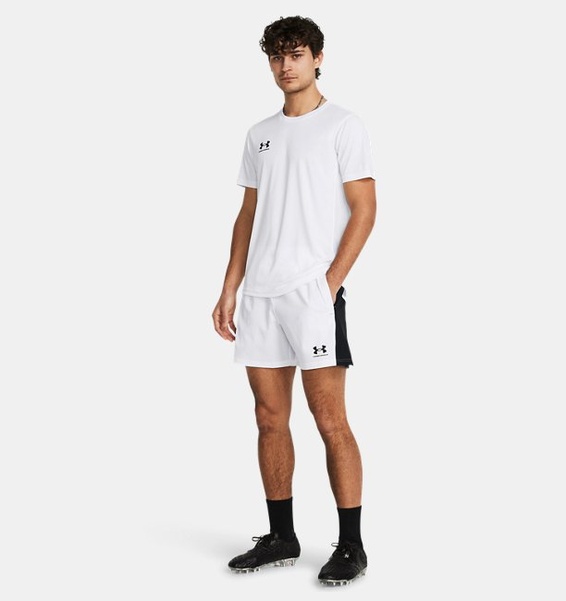 Beyaz Erkek UA Challenger Pro Dokuma Şort