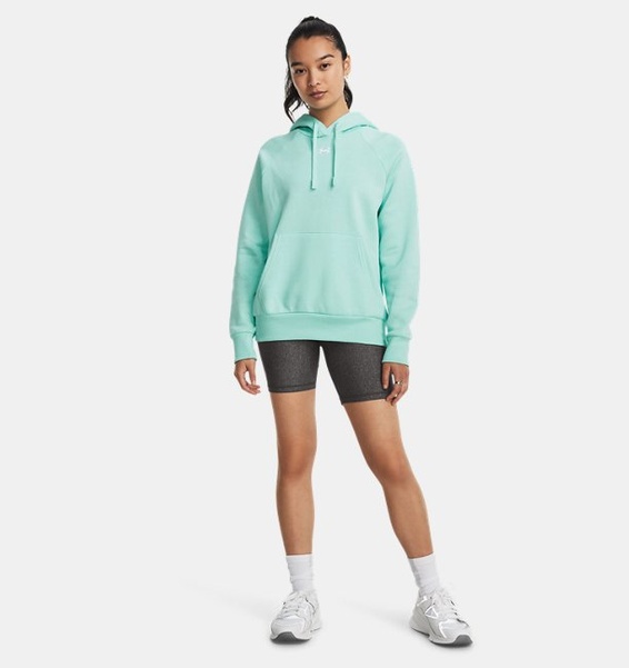 Turkuaz Kadın UA Rival Fleece Kapüşonlu Üst