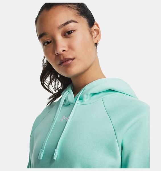 Turkuaz Kadın UA Rival Fleece Kapüşonlu Üst