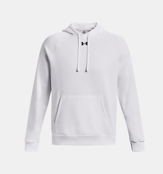 Beyaz Erkek UA Rival Fleece Kapüşonlu Üst