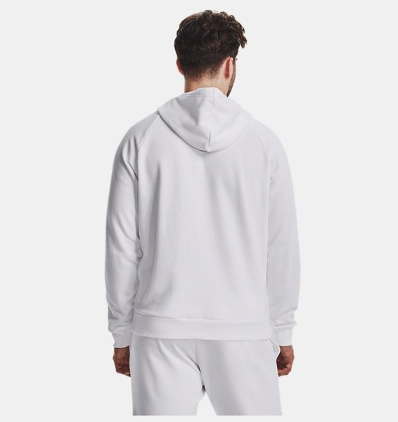 Beyaz Erkek UA Rival Fleece Kapüşonlu Üst