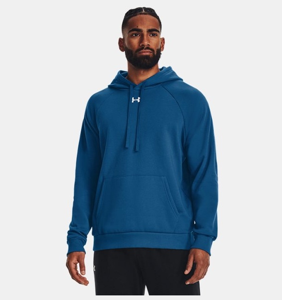 Yeşil Erkek UA Rival Fleece Kapüşonlu Üst