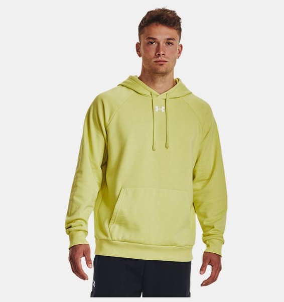 Yeşil Erkek UA Rival Fleece Kapüşonlu Üst