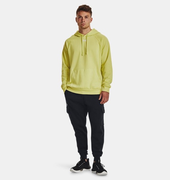 Yeşil Erkek UA Rival Fleece Kapüşonlu Üst