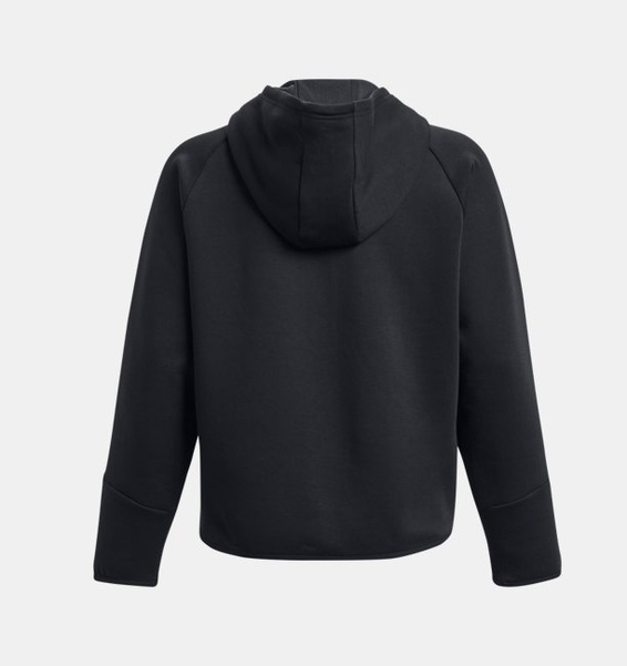 Siyah Kadın UA Unstoppable Fleece Tam Fermuarlı Sweatshirt