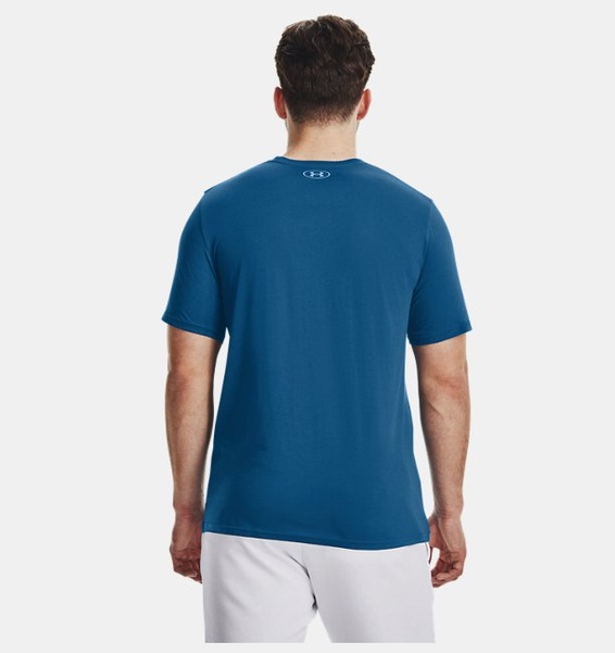 Mavi Erkek UA Team Issue Wordmark Kısa Kollu T-shirt