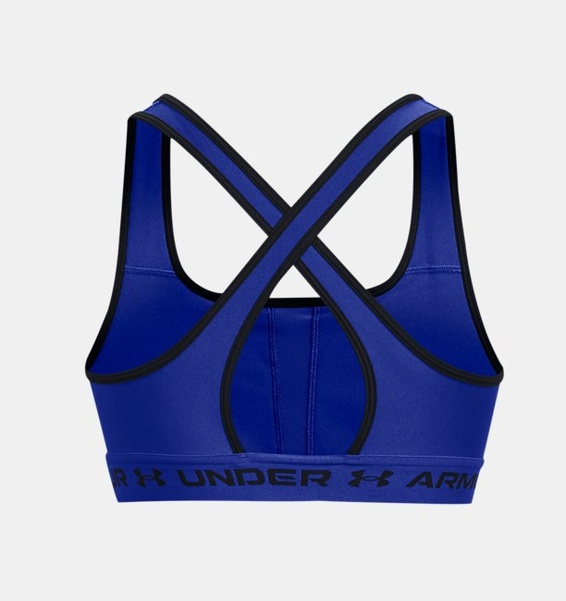 Mavi Kadın UA Crossback Mid Spor Sütyeni