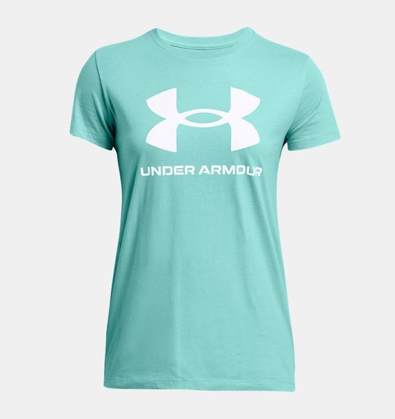 Turkuaz Kadın UA Sportstyle Graphic Kısa Kollu T-shirt