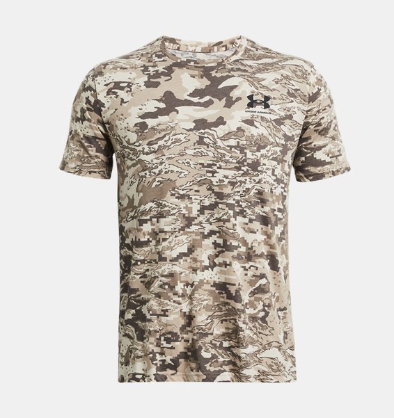 Kahverengi Erkek UA ABC Camo Kısa Kollu T-shirt
