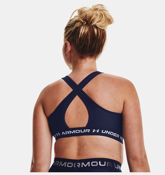 Lacivert Kadın UA Crossback Mid Spor Sütyeni