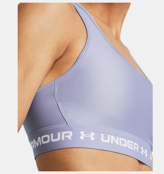 Lila Kadın UA Crossback Mid Spor Sütyeni