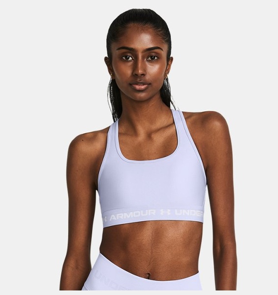 Lila Kadın UA Crossback Mid Spor Sütyeni