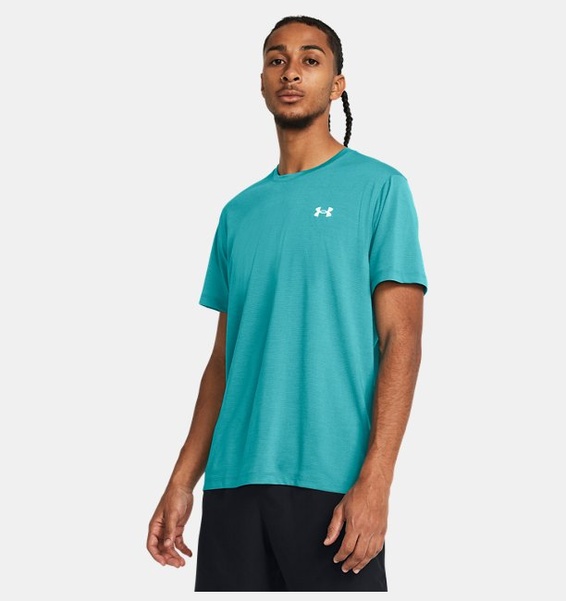 Petrol Yeşili Erkek UA Launch Kısa Kollu T-shirt