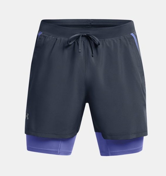 Antrasit Erkek UA Launch 5inch 2-in-1 Şort