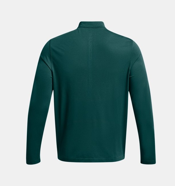 Petrol Yeşili Erkek UA Vanish Elite Dikişsiz 1/4 Fermuarlı Uzun Kollu T-shirt