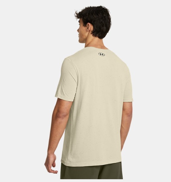 Bej Erkek UA Vanish Dikişsiz Kısa Kollu T-shirt