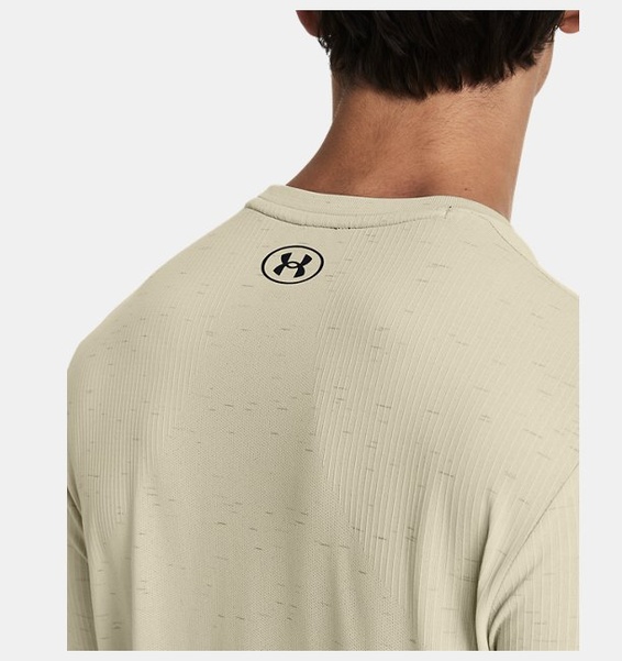 Bej Erkek UA Vanish Dikişsiz Kısa Kollu T-shirt